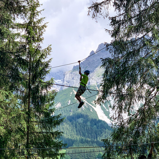 Outdoor Hochseilklettern